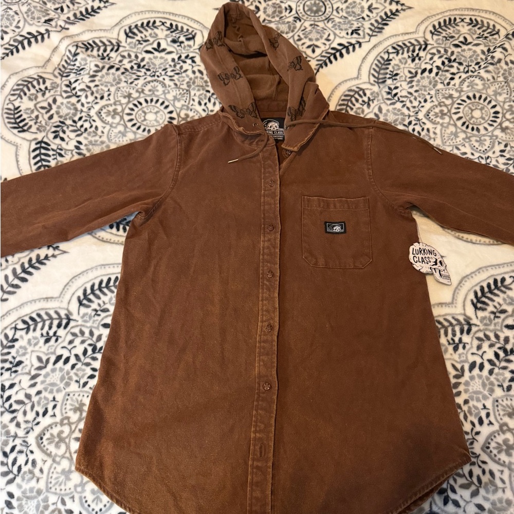 Women's Brown Button Down Shirt